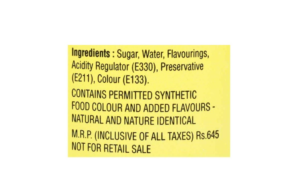 Davinci Classic Blue Mojito Flavoured Syrup   Bottle  750 millilitre